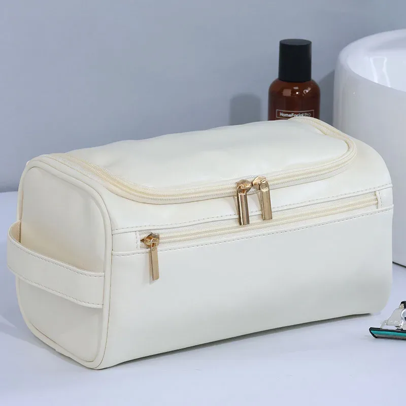 grande trousse de maquillage étanche personnalisée pour hommes et femmes, sac à main d'aviation, sac de rasage de salle de bain, cosmétiques, voyage, affaires