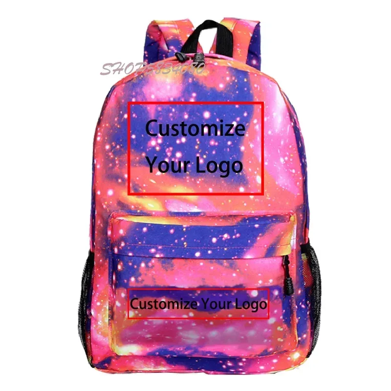 bricolage sac à dos livraison directe client sac à dos logo personnalisé sacs d'école pour garçons filles adolescent sac à dos sac de voyage mochila para mujer