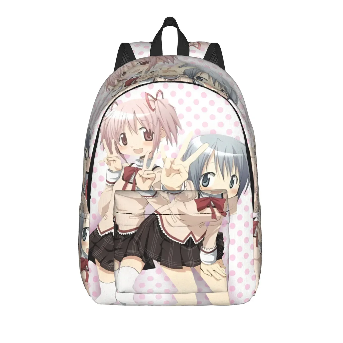 sac à dos anime puella magi madoka magica pour hommes et femmes, sac à dos d'école secondaire, sac à bandoulière pour ordinateur portable kaname madoka