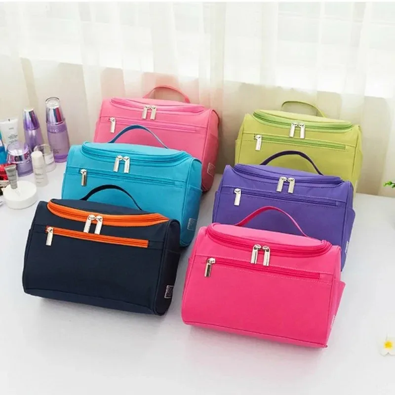 grande trousse de toilette imperméable pour femmes et hommes, organiseur de voyage avec compartiments de rangement