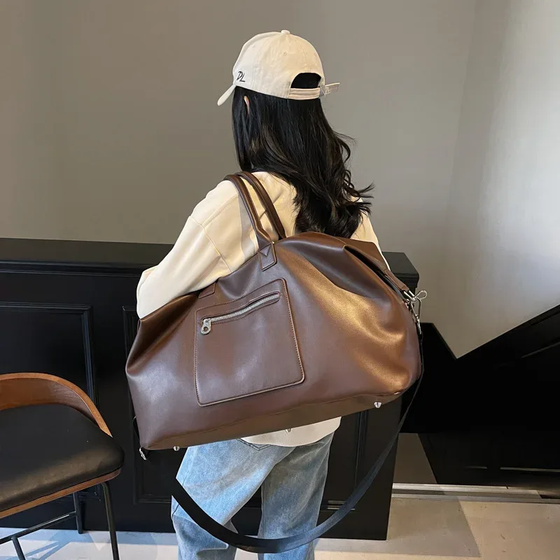 Sacs à bandoulière à la mode pour femmes Sac de voyage Portable grande capacité Sac à aisselles Simple bagage à main Sac de sport Сумка Sac