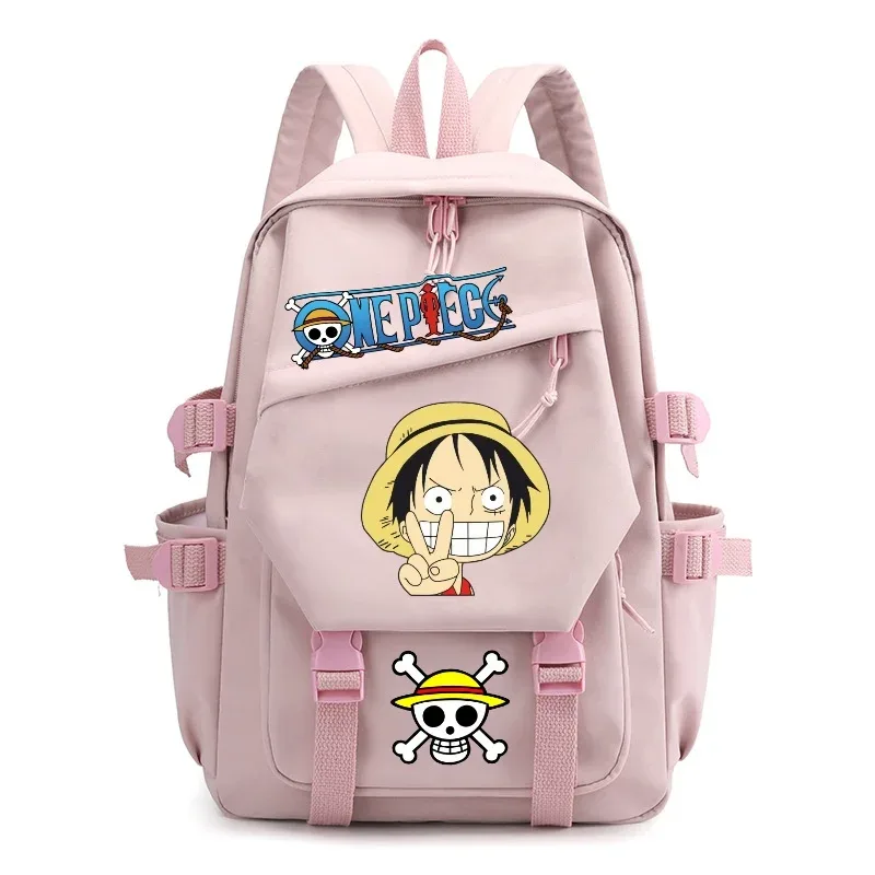 sac à dos one piece pour adolescents, sac à dos pour ordinateur portable, monkey d. luffy, grande capacité, sacs d'école pour étudiants, sac de voyage décontracté pour l'extérieur