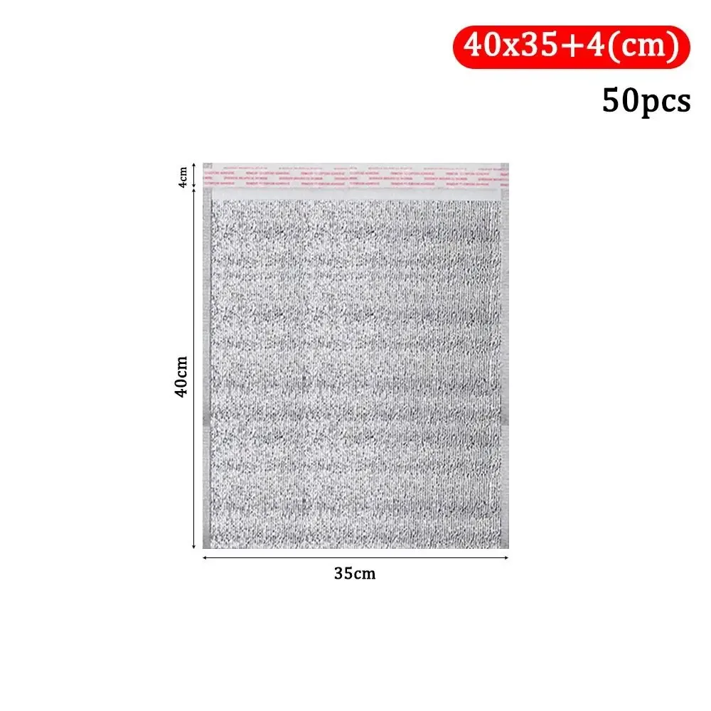 lot de 50 sacs isothermes en aluminium pour livraison de repas, sacs de transport chaud/froid avec fermeture, sacs de rangement pour boissons, sacs réfrigérants