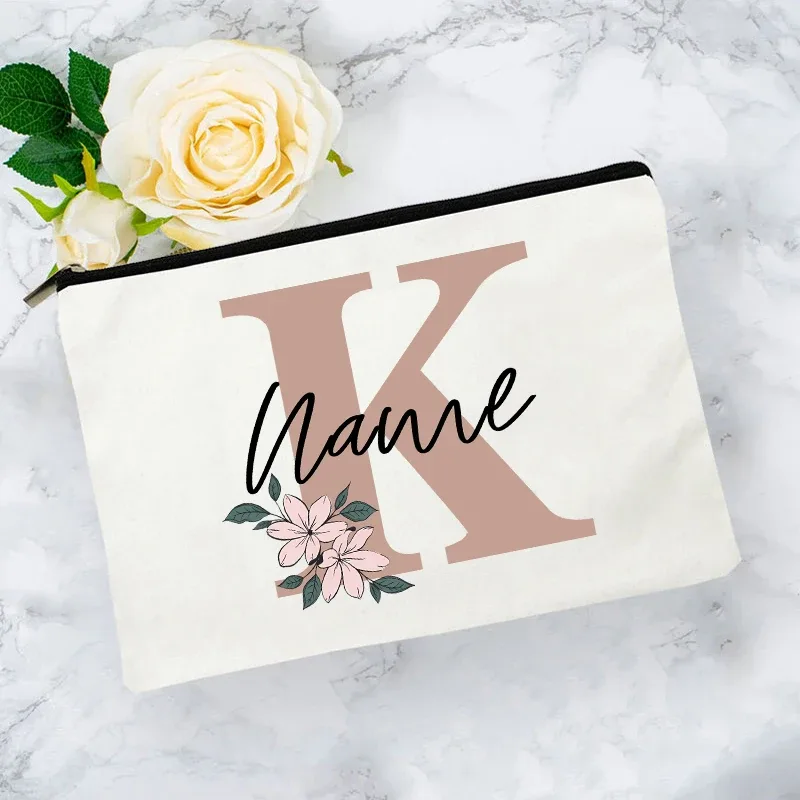 trousse de toilette personnalisée avec nom, impression de lettres, essentiels de voyage pour enfants, trousse à crayons pour l'école et le bureau, cadeau pour enseignant