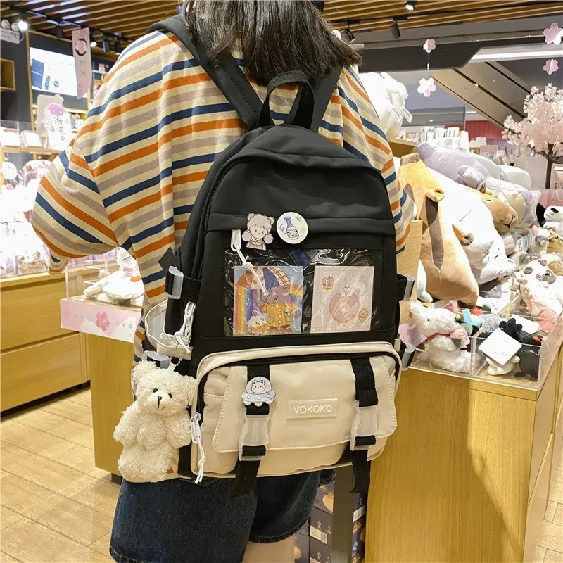 sac à dos étanche pour femme, sac d'école pour adolescente, cartable d'étudiant, sac à dos pour ordinateur portable, sac à dos de voyage féminin mignon