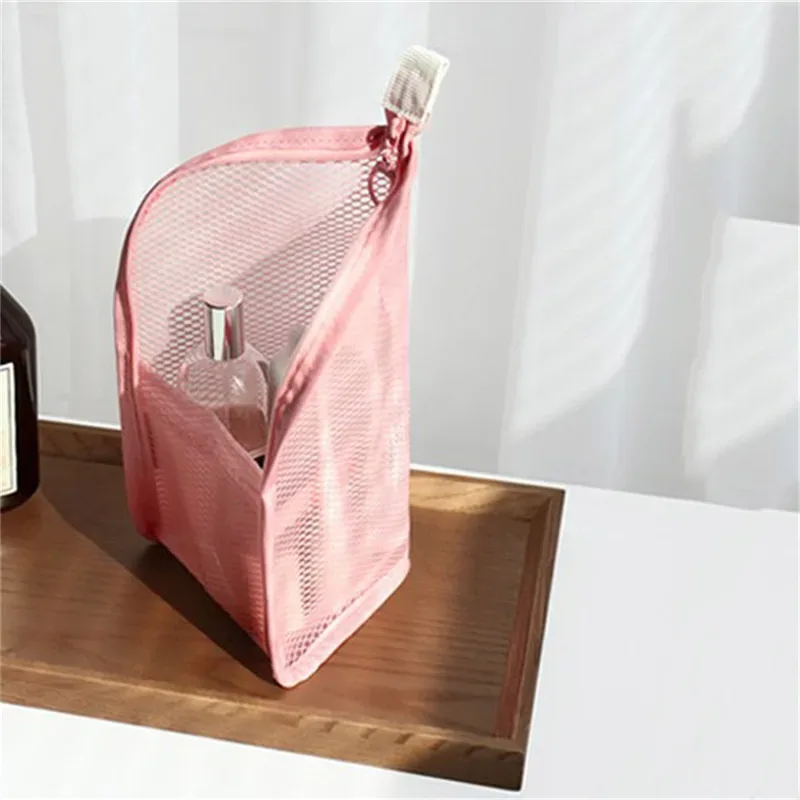 sac à cosmétiques en maille eva pour femmes, sac de rangement de voyage, organisateur de maquillage, pochette de maquillage portable, petite et grande trousse de toilette, étui de beauté