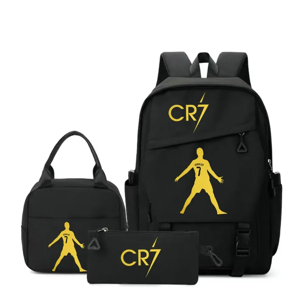 sac à dos cr7 pour étudiants, femmes et hommes, sac à dos tendance pour ordinateur portable, sac à dos quotidien pour adolescents, sac messager