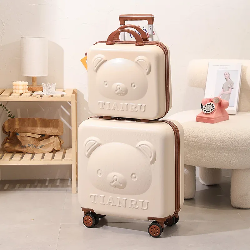 valise de voyage avec sac à main de 20 pouces, sac à roulettes pour filles, valise à la mode pour femmes, ensemble de bagages roulants, nouvelle collection 2023
