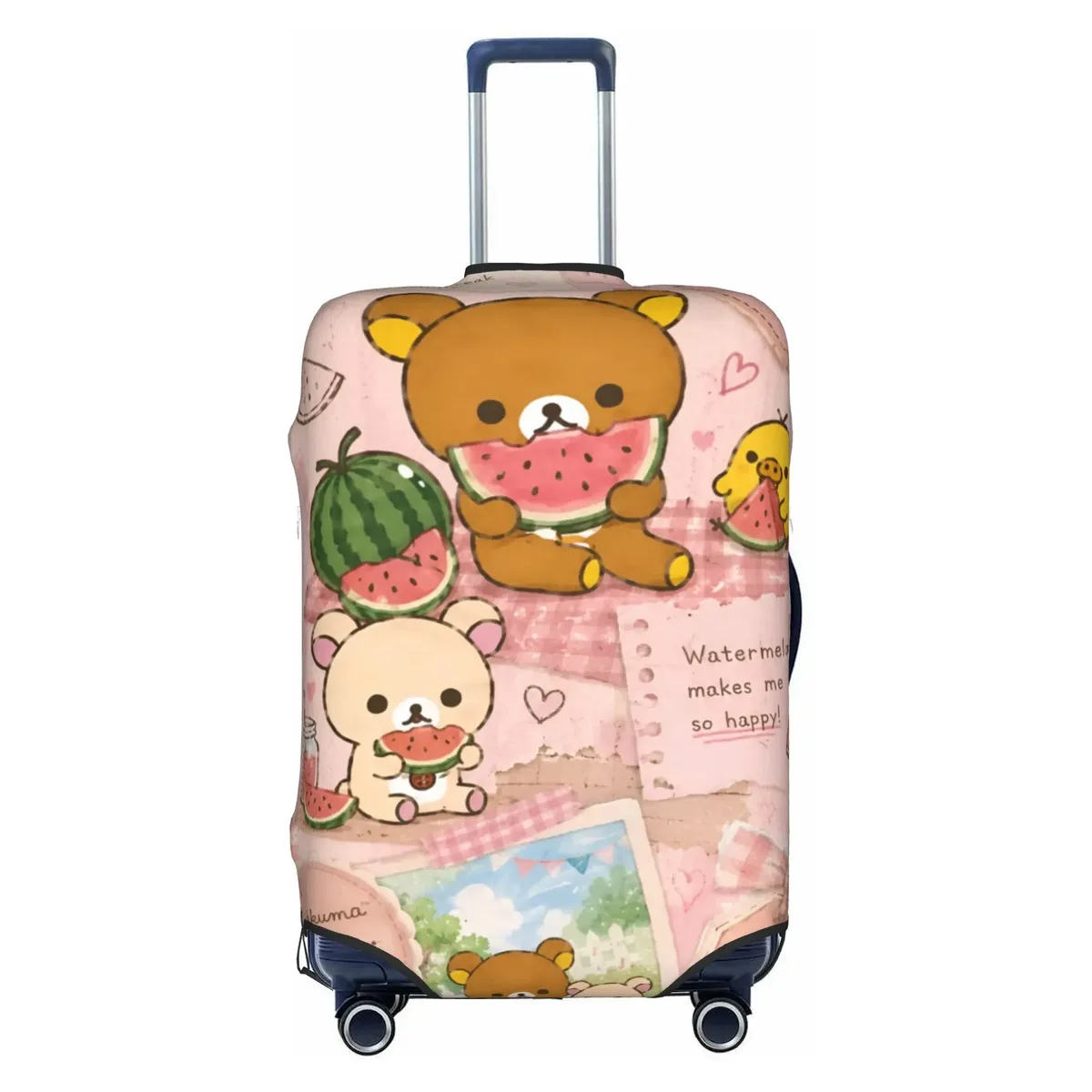 housse de valise personnalisée r-rilakkumas, housse de protection lavable pour bagages, motif ours de dessin animé mignon, pour 18-32 pouces