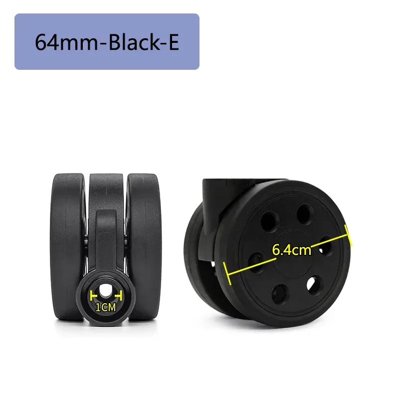 roues 50/60/64mm adaptées aux roues de valise rimowa, accessoires de bagages, pièces de rechange pour chariots, réparation de remplacement de roues
