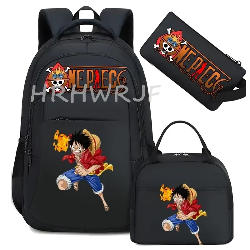 sac à dos one piece monkey d luffy camouflage, grand sac de voyage pour adolescents, sac d'école pour femmes et hommes, sac à dos décontracté pour ordinateur portable