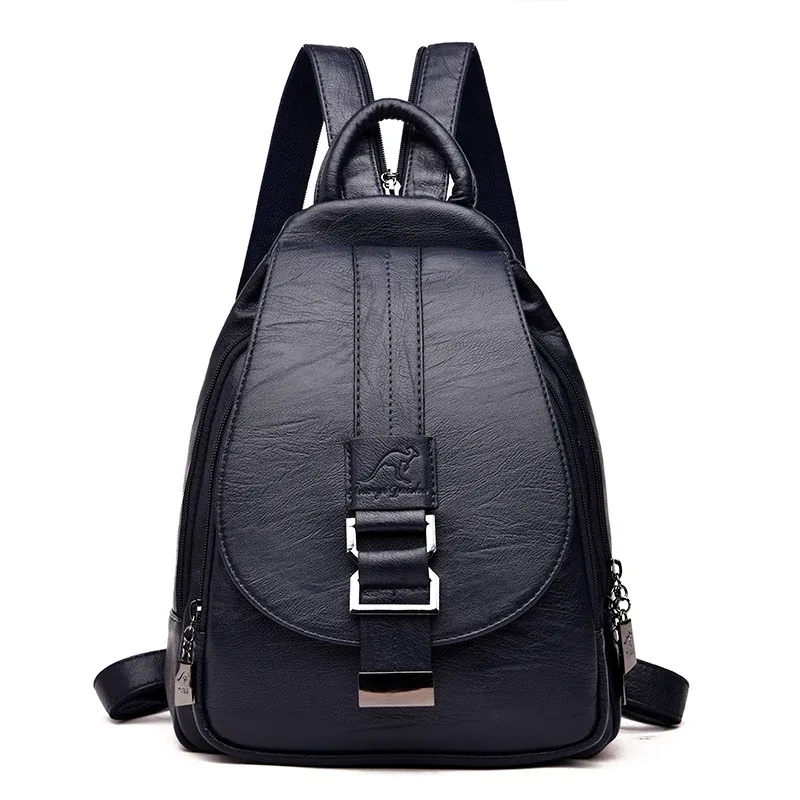 mode en cuir souple femmes sac à dos de haute qualité durable femme voyage sac à dos fermeture éclair bandoulière conception femmes sac à dos