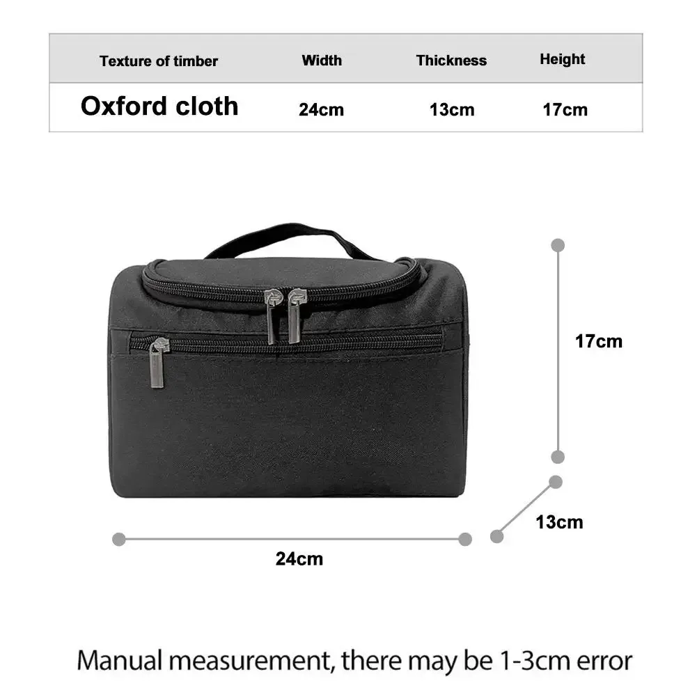 sac de maquillage imperméable avec crochet de suspension et plusieurs poches, sacs cosmétiques pour les essentiels de voyage, trousse de toilette pour femmes et hommes 