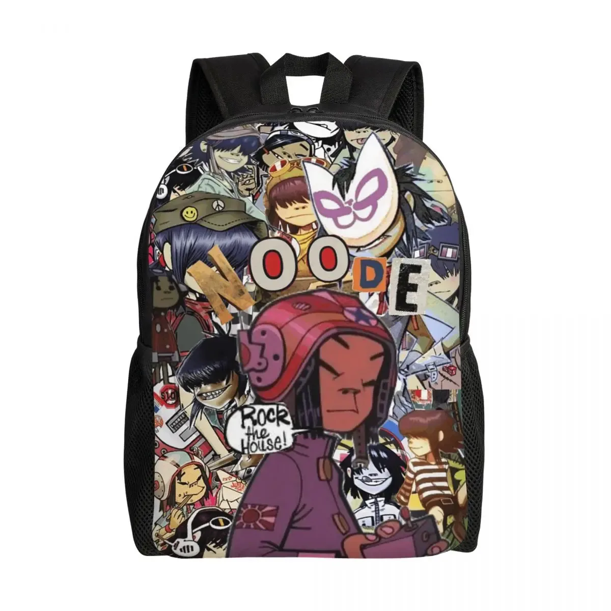 sac à dos de groupe musical gorillaz, sac à livres pour étudiants garçons et filles, sac d'école, sacs à bandoulière pour ordinateur