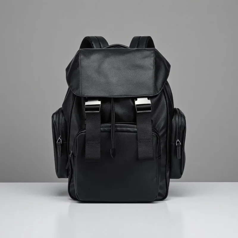 Sac à dos rétro de luxe pour hommes, sac à dos à rabat à fermoir, grande capacité, sacs pour ordinateur portable, plusieurs poches, sacs à dos de voyage