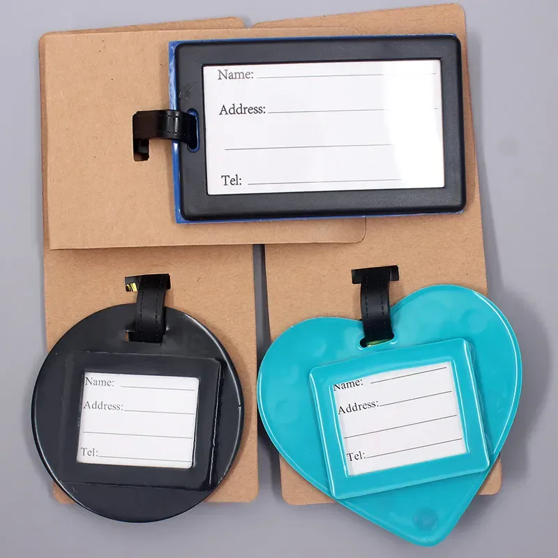 étiquette d'accessoires de voyage pour bagages, 26 lettres mignonnes, en gel de silice, support d'identification pour valise, étiquette d'embarquement pour bagages, portable, nouveauté