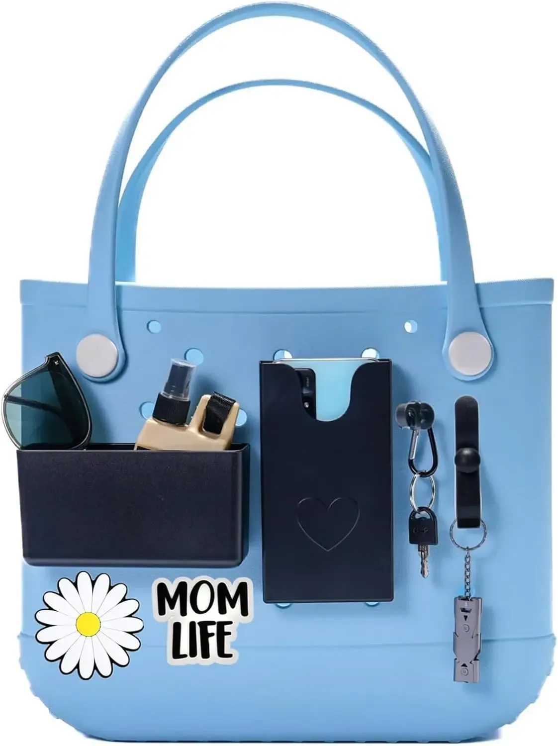 organisateur de sac de plage, support de téléphone pour sac de bain, accessoires de sac, inserts organisateurs, breloques pour lunettes de soleil, clés, portefeuille, téléphone portable