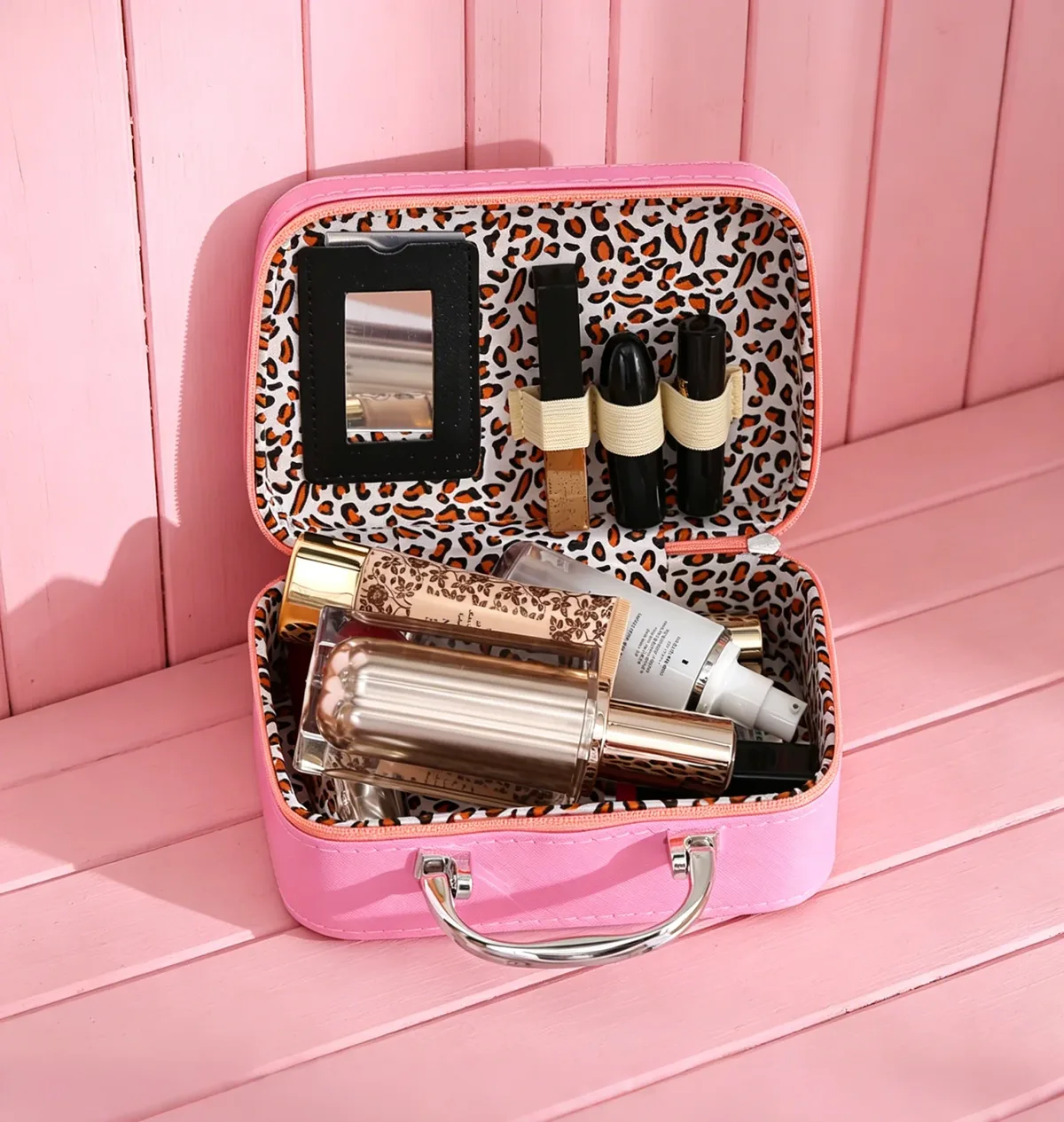pochette cosmétique à motif licorne tendance - trousse de maquillage élégante pour organiser les essentiels de beauté