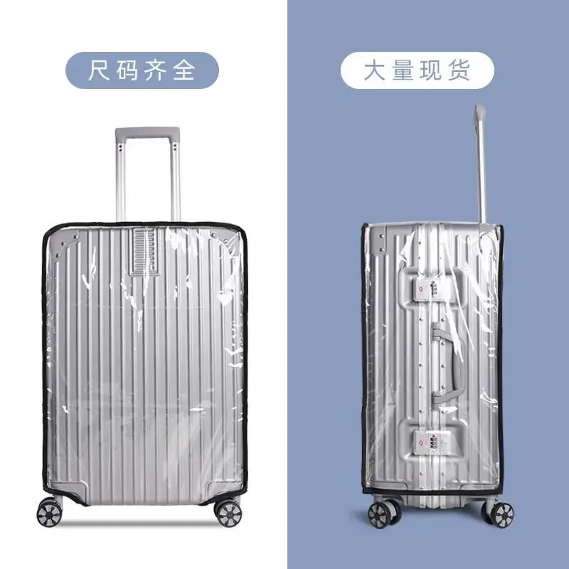housse de protection transparente pour bagages de voyage, imperméable, anti-poussière, pour valise de 18 à 30 pouces