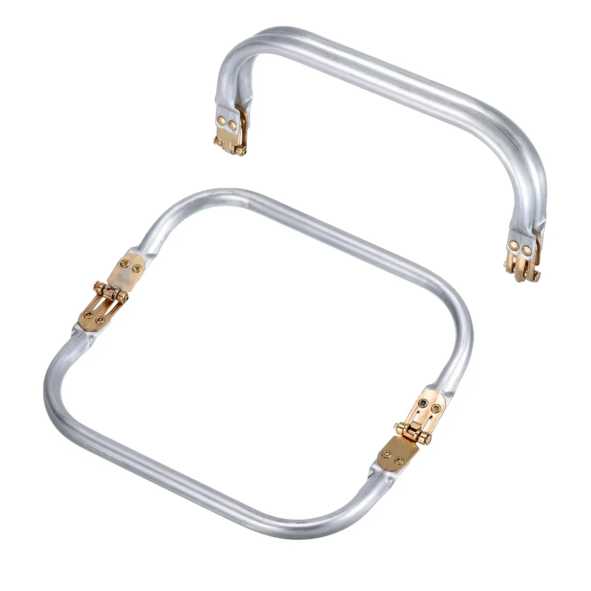 2 pièces Cadre de sac à main en métal 15-35 cm, Cadre rectangulaire avec fermoir Kiss Lock, Pièces de rechange pour la fabrication de sacs DIY