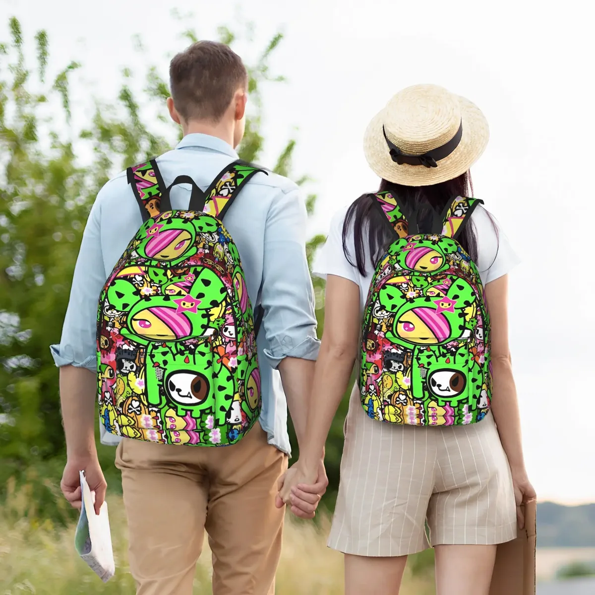 sac à dos tokidoki kawaii donutella sandy unicorno pour adolescents, grands sacs à dos en polyester, sacs d'école élégants, sac à dos de camping