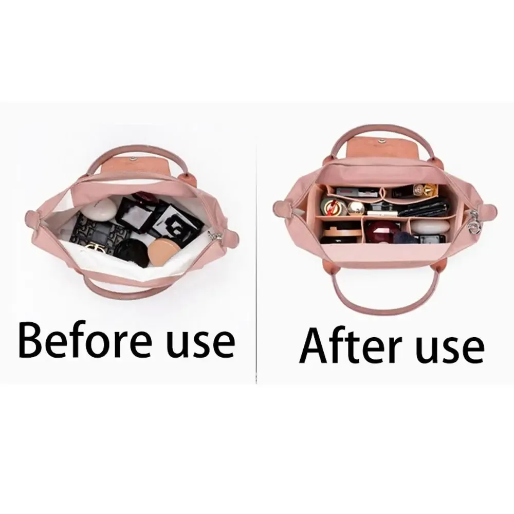 pochette de rangement pour sac à main pour femmes, 1 pièce, sac de voyage en feutre, doublure d'insertion