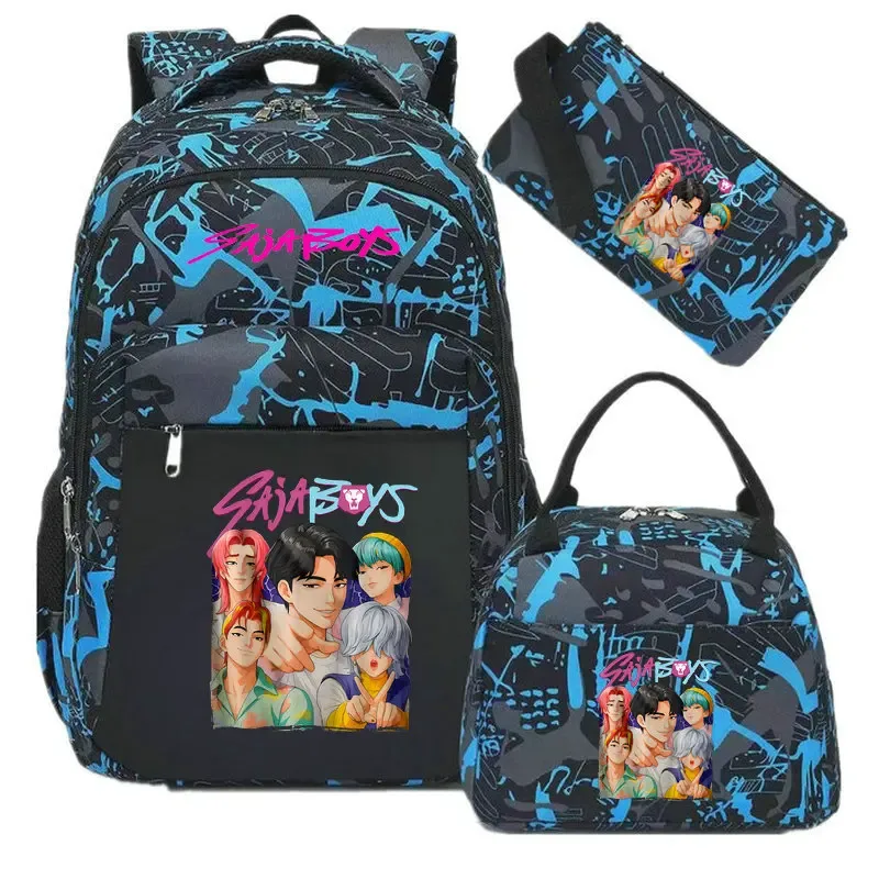 sacs d'école décontractés kpop demon hunter pour garçons et filles, sac à dos étanche de grande capacité pour ordinateur portable, sac à dos de voyage mochilas