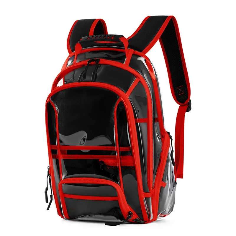 sac à dos transparent en pvc de grande capacité, sac à bandoulière étanche pour lycéens, stade sportif, festival de musique