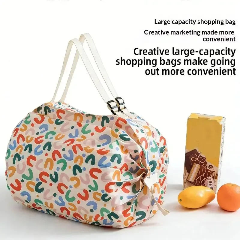 Sac de shopping pliable ultra léger, sac de voyage à une épaule, grand sac d'épicerie portable, sac de shopping écologique pour supermarché, portable