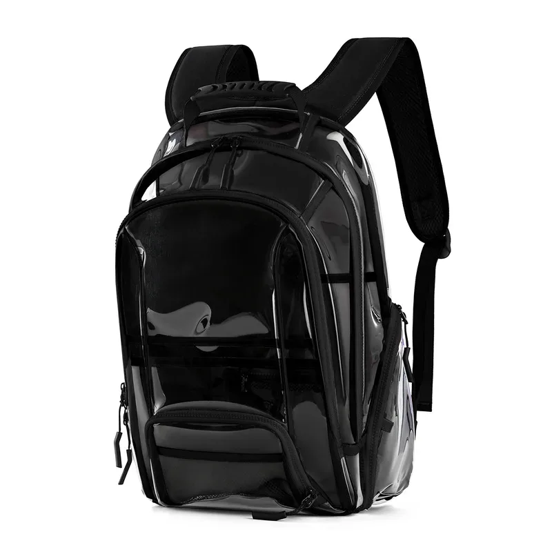 sac à dos transparent en pvc de grande capacité, sac à bandoulière étanche pour lycéens, stade sportif, festival de musique