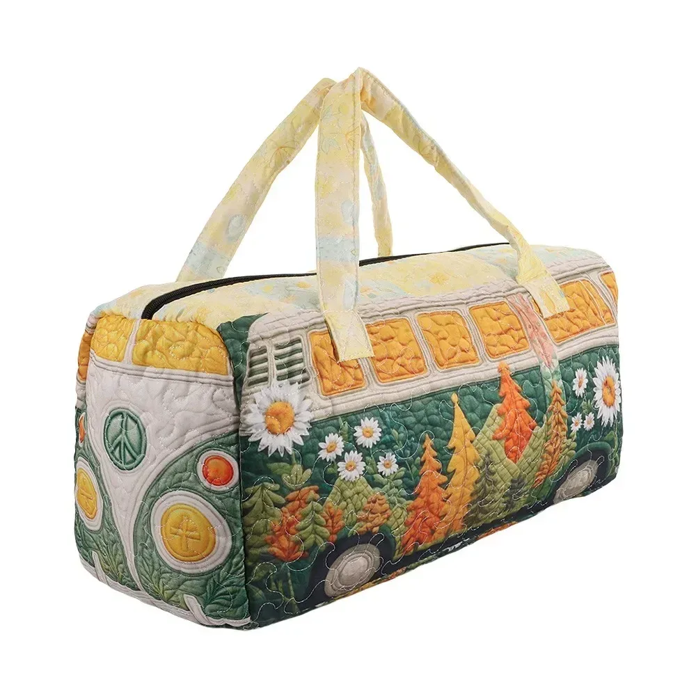 sac de voyage matelassé à sangle réglable, sac fourre-tout matelassé 3d, sac à main pour courtes distances, sac de voyage grande capacité