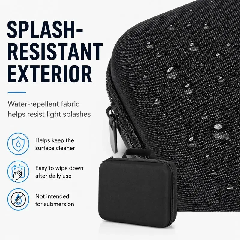boîte de rangement eva, petit sac de voyage à fermeture éclair, étui de protection portable, sac à outils d'extérieur, organisateur d'accessoires