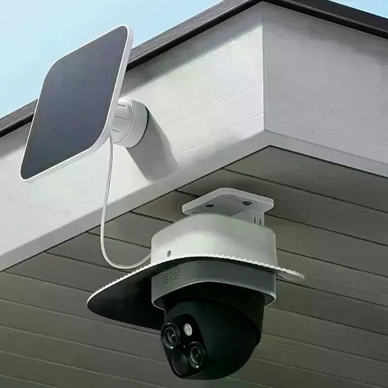 housse de protection contre les intempéries en abs pour eufy s340, protection contre la pluie et le soleil, housse de protection blanche pour caméra de sécurité
