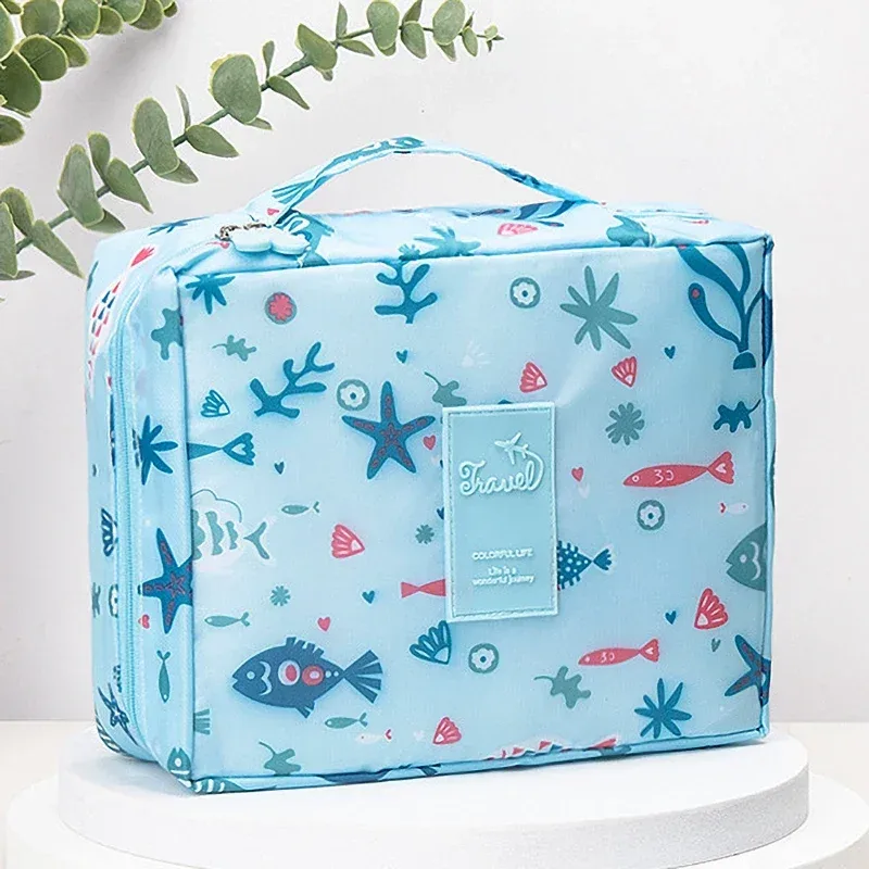 sac de rangement cosmétique portable de luxe pour femme, organisateurs de toilettes, grand, multi-compartiments, lavage, maquillage, poudres, voyage, designer