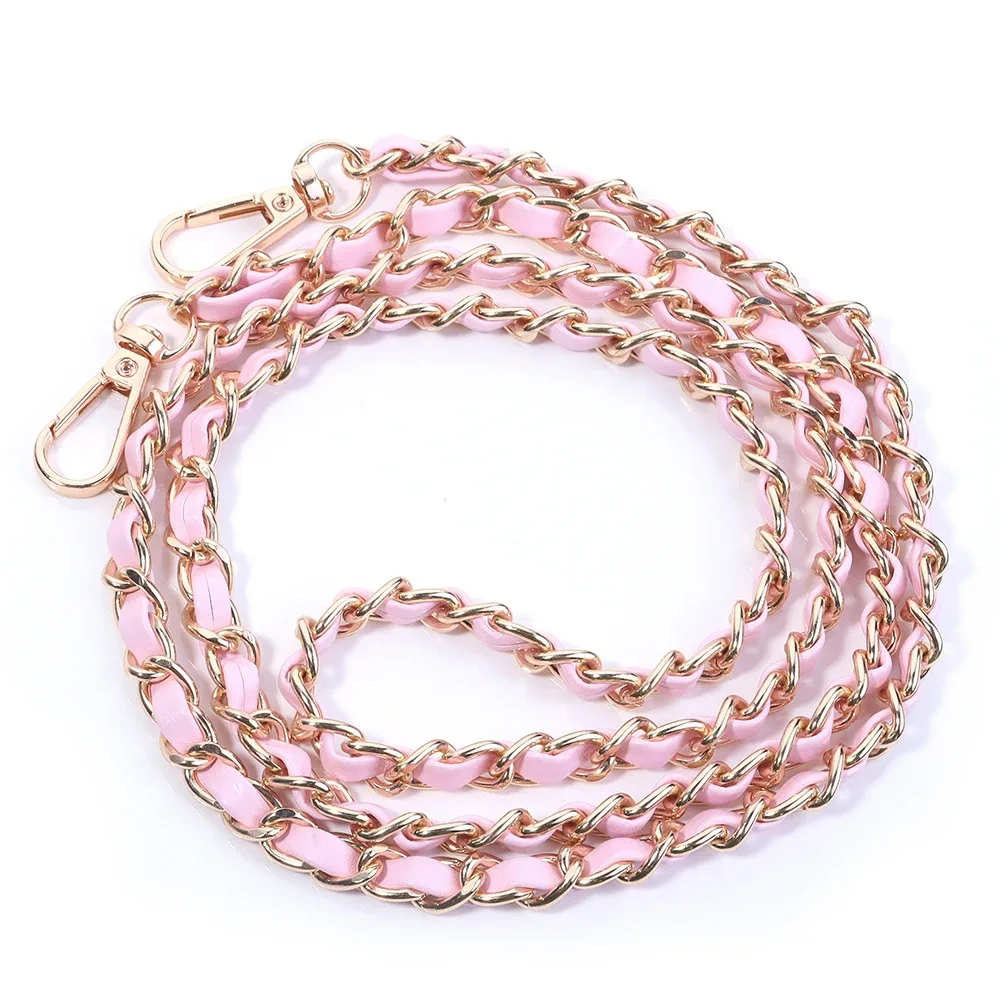 sangle de sac à bandoulière universelle en cuir pu et aluminium, 1 pièce, sangle simple de couleur unie pour sac à bandoulière, chaîne de sac à main