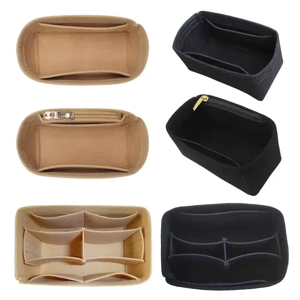 organisateur de sac à main en feutre, insert de rangement portable pour sacs lv nice nano/mini/bb
