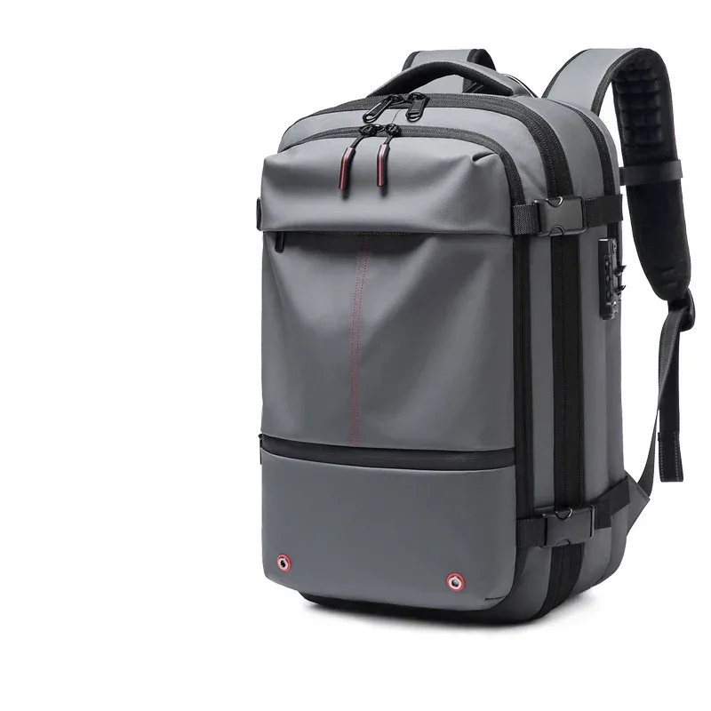 sac à dos de voyage pour homme 17 pouces, sac à dos à compression sous vide, sac à dos d'affaires grande capacité, sac à dos scolaire extensible, sac à dos d'extérieur