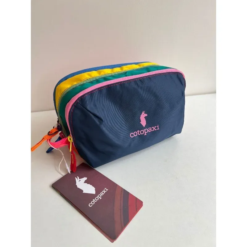 sac à cosmétiques multifonctionnel portable et étanche, couleur dopamine vibrante, sac de rangement de voyage pour articles de toilette pour femmes