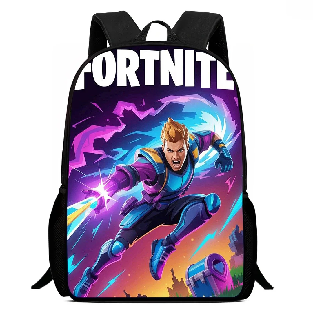 sac à dos de dessin animé fortnite de 15 pouces pour garçons et filles unisexe, sac à dos d'école, sac à dos léger pour étudiants, sac à dos de grande capacité