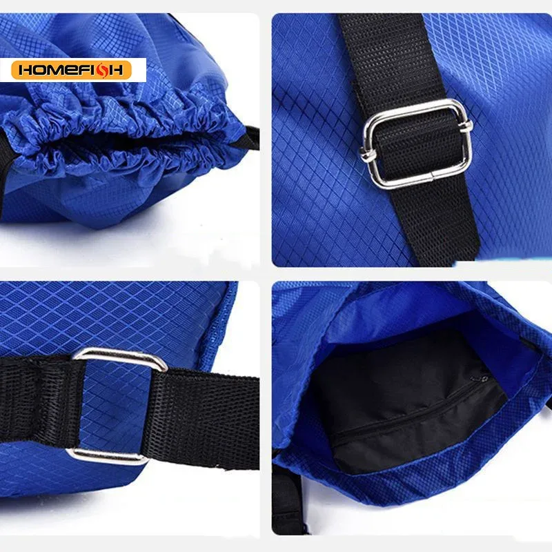 sac à dos à cordon homefish sports, grande capacité, sac de sport pour la gym, la natation, la plage, le basketball, les voyages et les activités sportives en plein air.
