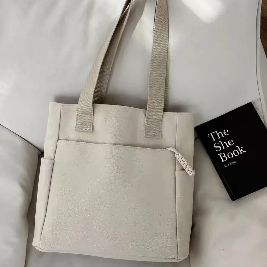 sac fourre-tout rigide de grande capacité pour les trajets quotidiens, sac de shopping minimaliste pour les courts trajets, idéal pour les étudiants et les sorties décontractées