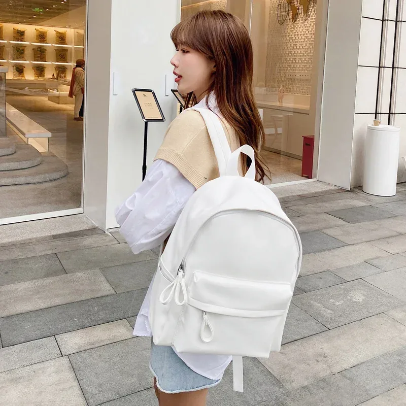 sac à dos en cuir de grande capacité pour femme, sac à dos pour ordinateur portable, cartable de livre de haute qualité, adolescentes, étudiant, mode