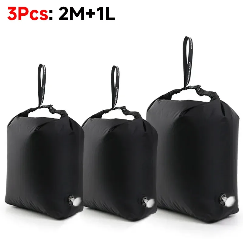 sac de compression sous vide pour bagages, sac de rangement sous vide réutilisable sans pompe, gain de place à 70%, sac d'emballage scellé pour vêtements de voyage étanche