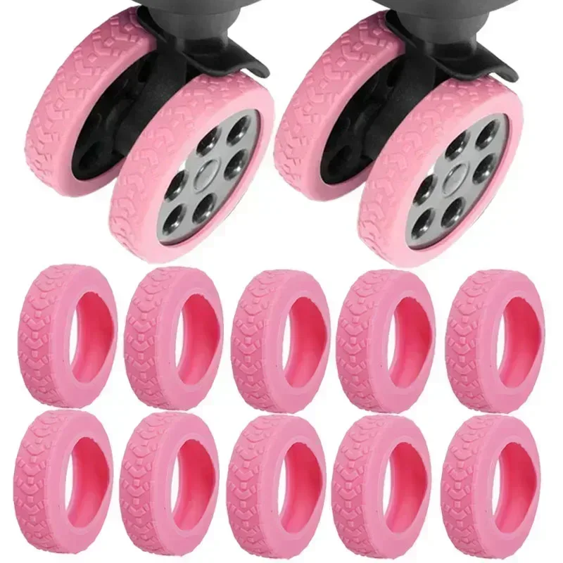 2/24pcs protège-roues de bagages en silicone, protections de roulettes pour valises de voyage, réduction du bruit, accessoires de protection de roues
