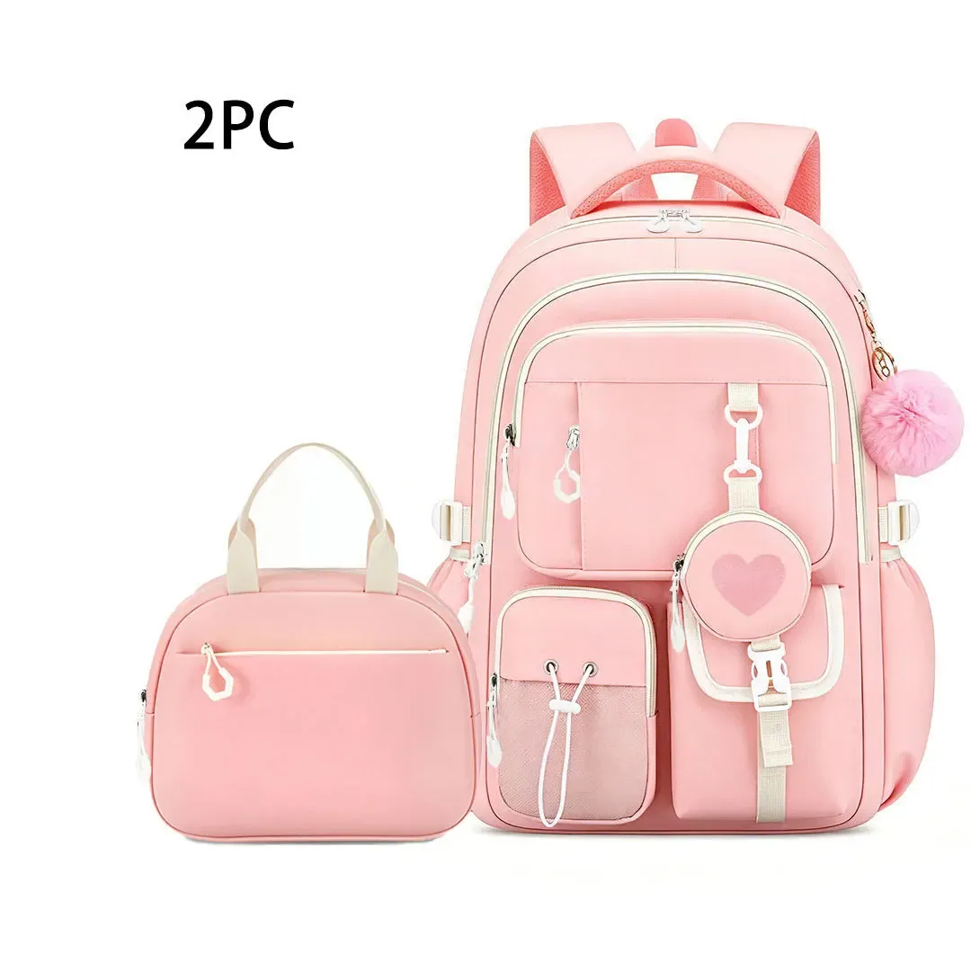 sacs d'école pour enfants pour adolescentes ensemble cartable kawaii école primaire 3 pièces sac à dos de lycée enfants sac à dos de voyage