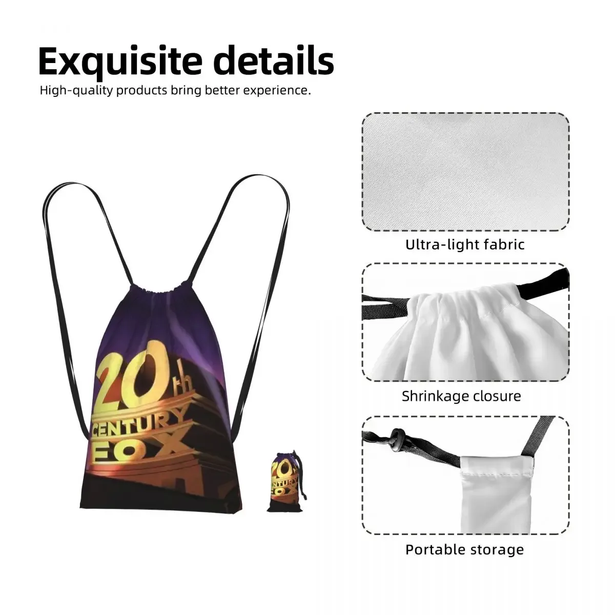 sacs à dos 20th century fox, sacs multifonctions à cordon, sacs à chaussures, sacs à livres pour hommes, femmes, étudiants