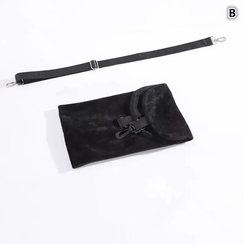 coussin de voyage pour le cou avec sac de rangement pour vêtements remplissable, housse de cou en polaire en forme de u pour les voyages en avion