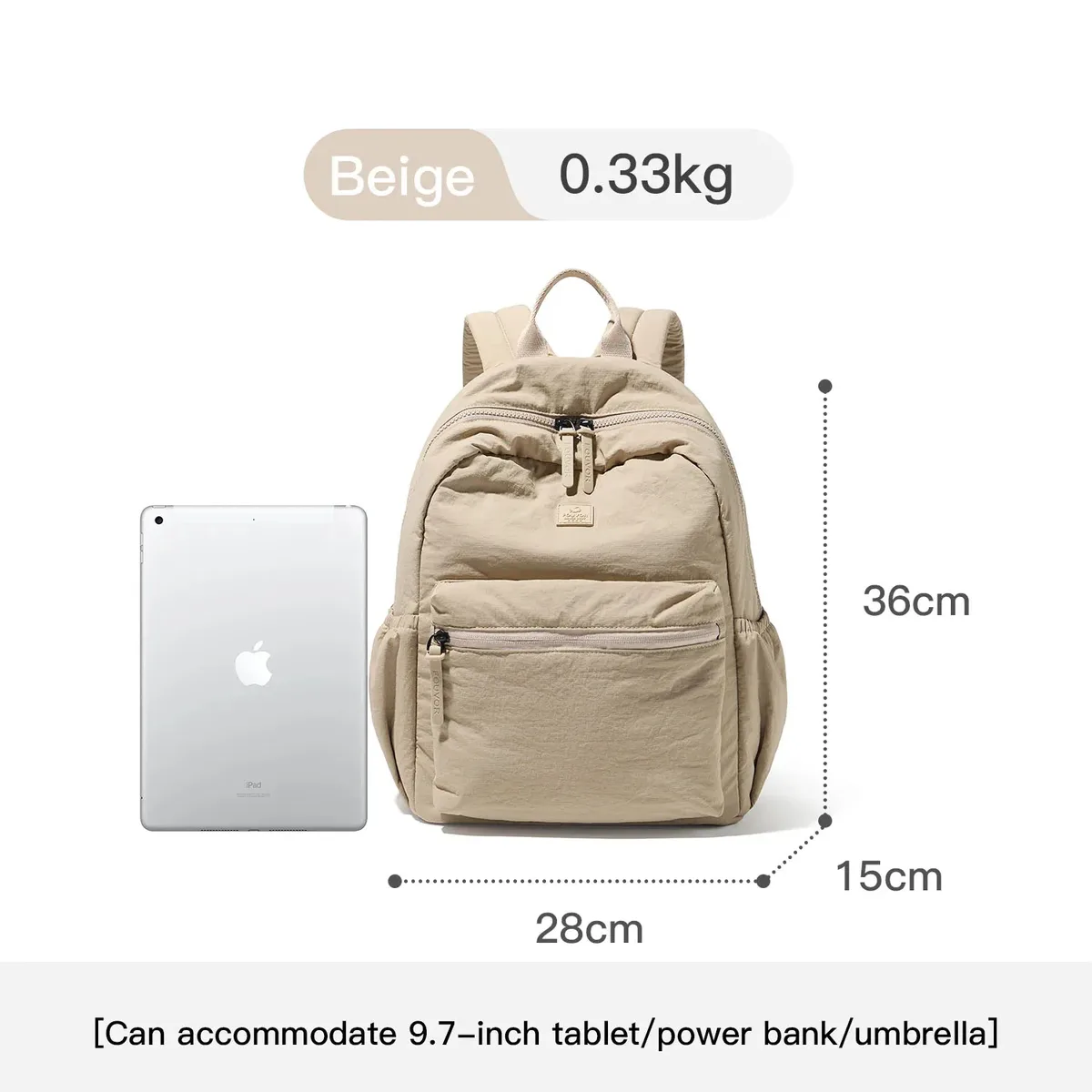 sac à dos de cabine d'avion fouvor pour femme, grande capacité, multi-poches, sac à dos tendance pour ordinateur portable, sacs à dos décontractés pour étudiants 3071-16