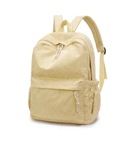 cartable personnalisé 2025 nouvelle mode velours côtelé fermeture éclair lisse nom unique personnalisé grande capacité sac à dos de voyage sac à dos de randonnée