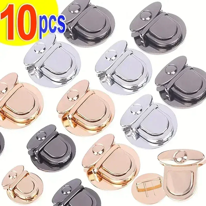 5/10 pièces serrures en métal sac fermoir boucles de capture pour sacs à main sac à bandoulière sac à main fourre-tout fermetures fermoirs à pression bricolage artisanat sac accessoires